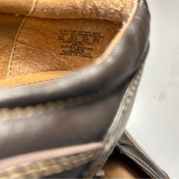 Thom McAn Melba Brown Leather Slip On Loafers Sz 7.5 - Picture 11 of 11